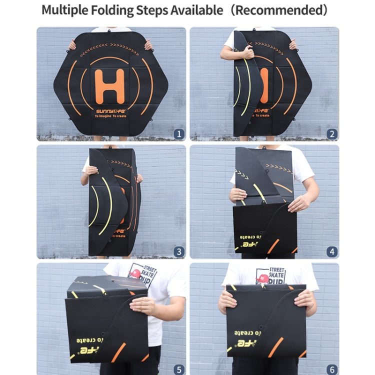 Sunnylife TJP10 110cm Hexagonal Double-Sided Folding With Ground Spikes Drone Universal Apron, 110cm Sunnylife TJP10 110cm Hexagonal Double-Sided Folding With Ground Spikes Drone Universal Apron, 110cm